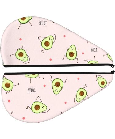Super Absorbent Avocado Yoga Hair Towel | Coral Velvet Quick Dry Cap for All Hair Types - Buy Online on GoSupps.com