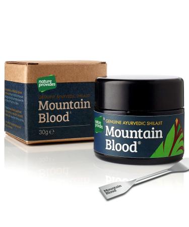 Authentic Shilajit Resin : Mountain Blood (30g) from Nature Provides | UK-Tested | 3 Months Supply | Organic Vegan Ethically Sourced | Independently Lab-Tested