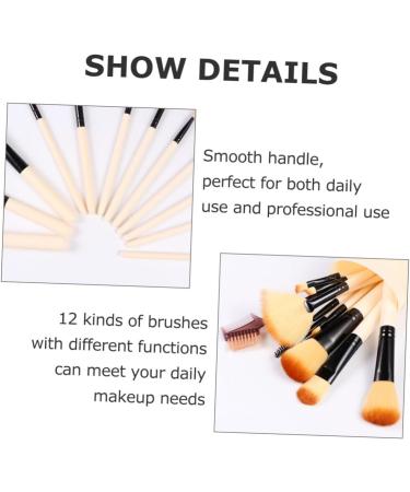 Set of 12 make-up make-up mixing eyebrow brush eyeshadow brush mixing brush kit make-up brush kit powder brush face make-up brush flour - Buy Online on GoSupps.com