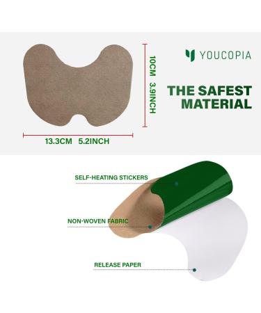 YouCopia Knee Relief Patches 36 Count - Long-Lasting Muscle & Joint Warming Herbal Plaster Heat Patch - Buy Online on GoSupps.com
