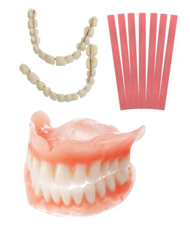 Do It Yourself Denture Fake Teeth Top and Bottom Temporary Teeth Easy and Convenient Common to All situations-1
