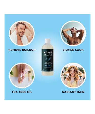Maple Holistics Tea Tree Shampoo 16 oz â€“ Special Formula for Scalp Relief & Shine - Buy Online on GoSupps.com