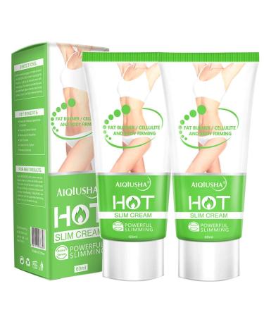 Hot Cream, Cellulite Slimming & Firming Cream, Abdominal Fat Burner, Deep Tissue Massage and Muscle Relaxant for Shaping Waist, Abdomen and Buttocks(2 Pack)