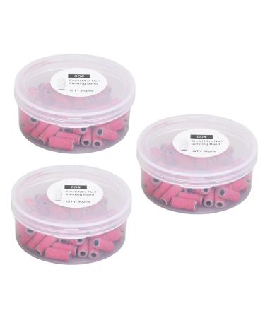 Nail Art Sanding Bands Box Grinding Bands Sand for Cap Manicure for Mini Head Small Size Boxed Miniature Nail Tool Sterilizers (Rose Red) - Buy Online on GoSupps.com