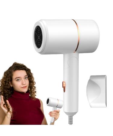 Small Hair Dryer 800W Foldable Blow Dryer with Diffuser Comfortable Ionic Hair Blow Dryer Quiet Blow Dryer Convenient to Use Lightweight Blow Dryer for Quick Drying Thick Hair Home and Travel A.US A.us