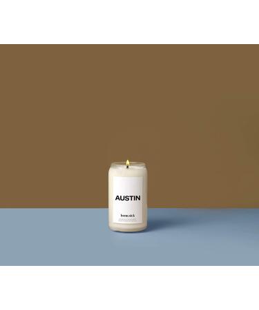 Homesick Austin Premium Scented Candle - Bergamot, Grapefruit, Fir Needle - 13.75 oz - 60-80 Hours Burn - Natural Soy Blend - Relaxing Aromatherapy Candle - Buy Online on GoSupps.com