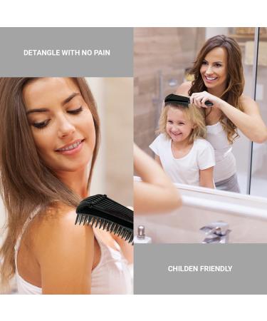 STUDIO LIMITED Flexible Bristles Detangling Brush Set - Black & Mint (2pcs) - Buy Online on GoSupps.com