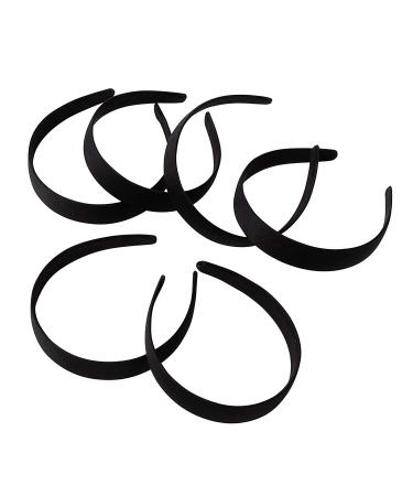 Black Satin Covered Headbands for Women or Teens - 24 Pack (4.8 x 5.75 x 1 In) - Buy Online on GoSupps.com