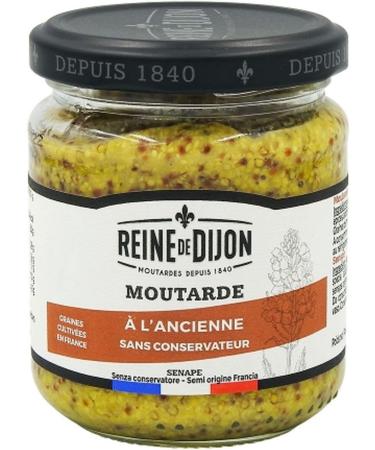  Reine de Dijon Set of 6 Old Mustard Queen of Dijon 190 g Pot - Buy Online on GoSupps.com