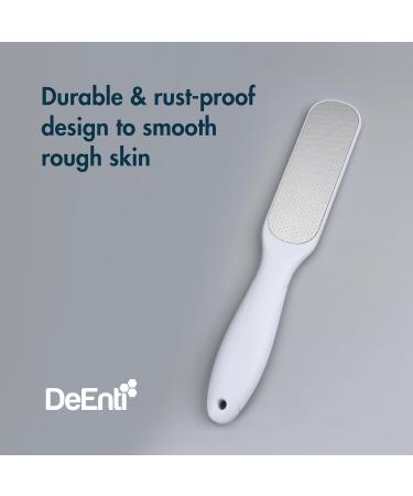 DeEnti Metal Foot File - Professional Stainless Steel Callus Remover for Salon Quality Pedicures | Lightweight Foot Scrubber for Home Use - Buy Online on GoSupps.com