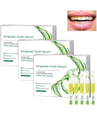 Whitening Toothpaste Ampoule, Teeth Whitening Essence, 3V Fruit Acid Teeth Whitening Essence Rinse-Free, Fresh Breath, Remove Tooth Stains, Fresh Breath