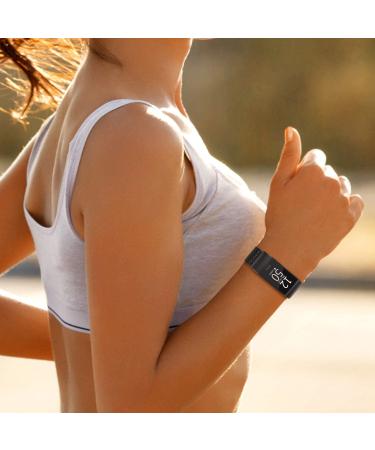 Limque Metal Replacement Bands for Fitbit Charge 3 / Charge 3 SE / Charge 4  Magnetic Wristbands for Women Men Multi-Color (Large  black) Large black - Buy Online on GoSupps.com