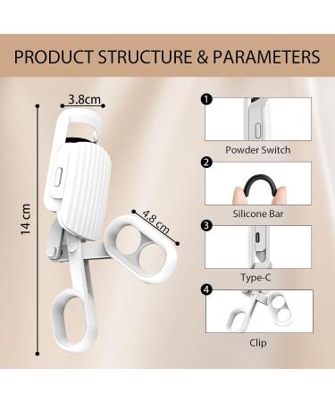 Buy Heated Eyelash Curlers - Rechargeable Electric Curler for Long-Lasting Curls & Natural Lift - Portable & Fast Heat-Up - International Shipping - Buy Online on GoSupps.com