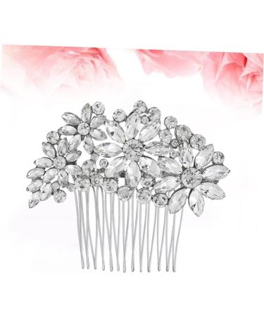 DOITOOL Bride Comb Rhinestone Comb Green Faux Fur Scrunchies Pearl Hair Clip Pearl Veil Wedding Headpiece for Bride Rhinestone Hair Comb Crystal Headpiece Rhinestones Accessories - Buy Online on GoSupps.com