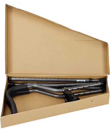 Folding Crutches for Men and Women Shock Absorber Underarm Crutches with Arm Support Lightweight and Sturdy Offset Walking Stick Lucky Star - Buy Online on GoSupps.com