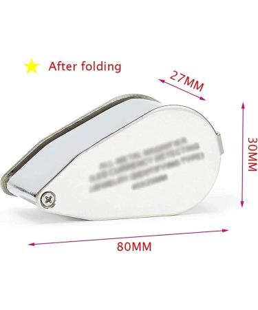 Spacmirrors Magnifying Glass LED Lights and Purple Lights 40X Optical High-Definition Glass Lenses Portable Handheld Magnifying Glass Identification Magnifying Glass Magnifier - Buy Online on GoSupps.com