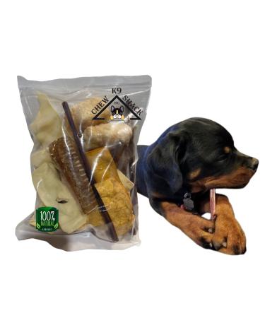 Bargain Chew Bag Small/Medium Breed - All Natural Long Lasting Dog Chews No Rawhide Huge Bags - Bully Sticks Himalayan Yak Chews - Beef Cheeks Collagen Sticks Jerky - Ears Trachea & More!