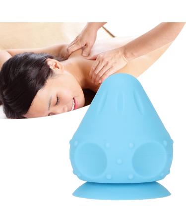Blue Silicone Trigger Ball Massage Device for Myofascial Relief | Wall Massage Tool for Back Waist & Neck Pain - Buy Online on GoSupps.com