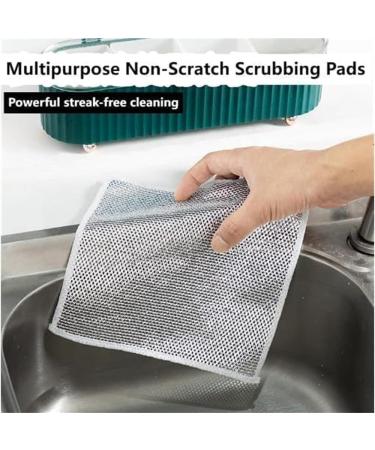 Probablei Multipurpose Wire Miracle Cleaning Cloths Probable Cleaning Cloth Non-Scratch Scrubbing Pads Wire Dishwashing Rag for Dishes Sinks Counters (5 pcs) - Buy Online on GoSupps.com