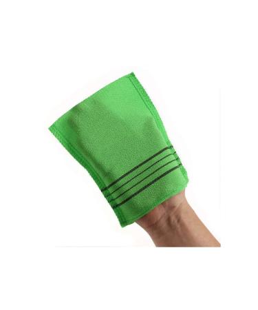 Hangil Exfoliating Towel Bath Washcloth 5 Pcs Set - Green 3, Red 2 - Buy Online on GoSupps.com