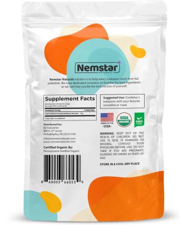 Nemstar Organic Bladderwrack Powder 4oz - Sea Kelp Supplement for Immune System, Thyroid & Joint Wellness - With Sea Moss & Burdock Root for Weight Management - Buy Online on GoSupps.com