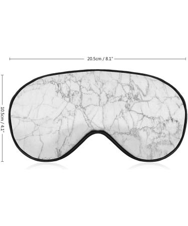 Buy Adjustable White and Black Marble Texture Sleep Mask for Women - Comfortable Eye Shades Cover with Elastic Strap | International Shipping Available - Buy Online on GoSupps.com