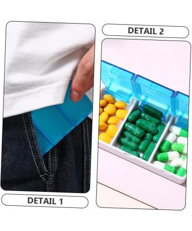 Portable 3-Compartment Medicine Organizer | Travel Pill Storage & Earplug Case - Buy Online on GoSupps.com