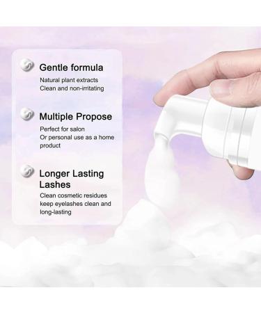 Eyelash Extension Shampoo Foam Cleanser - Gentle Safe & Effective for Salon & Home Use Removes Glue & Residue - Buy Online on GoSupps.com