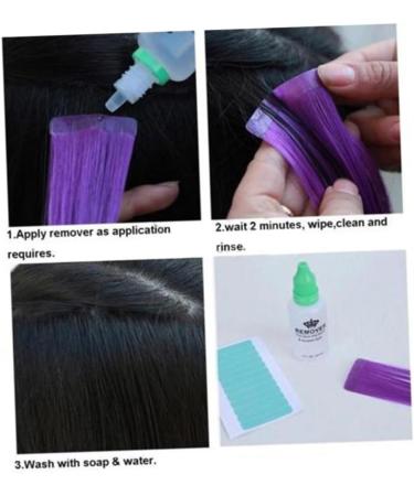 POPETPOP Hair Glue Remover Lace Front Wigs Hair Ribbons Braid Wig Braided Wig Braided Hair Tie Tape in Extensions Remover Scalp Lace Wig Hair Extensions Glue Removal Invisible medium As Shown - Buy Online on GoSupps.com