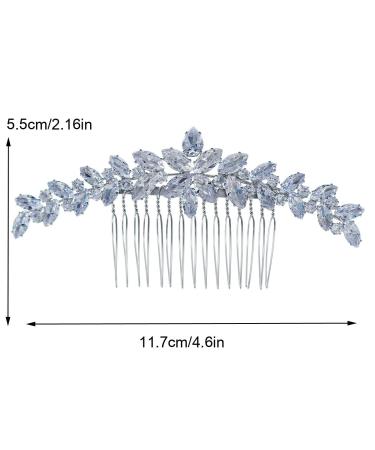 Missgrace Boho Zircon Crystal Hair Comb - Bridal Wedding Prom Hair Accessory for Women and Girls - Buy Online on GoSupps.com