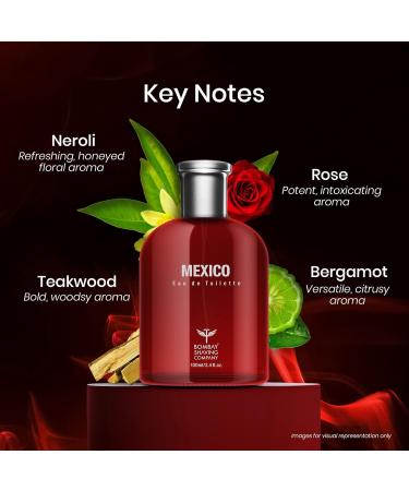 Bo.mbay Sh.aving Company Perfum For Unisex| Me.xico Premium Fragrances For Men 100ml | long lasting perfume |Pack of 1 - Buy Online on GoSupps.com