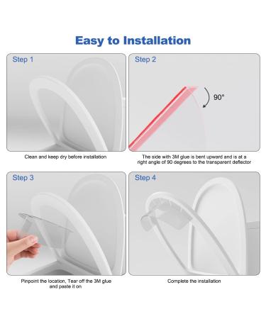5 Pack Transparent Pee Guards for Kids and Adults - Potty Training Toilet Splash Guard with Upgraded Super Stickiness - Buy Online on GoSupps.com