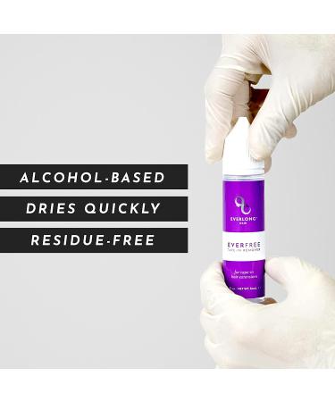 EverFree Tape-In Remover - Salon Quality Hair Extension Remover for Professionals - Oil-Free Alcohol-Based Formula - 2 oz Spill-Proof Bottle - Buy Online on GoSupps.com