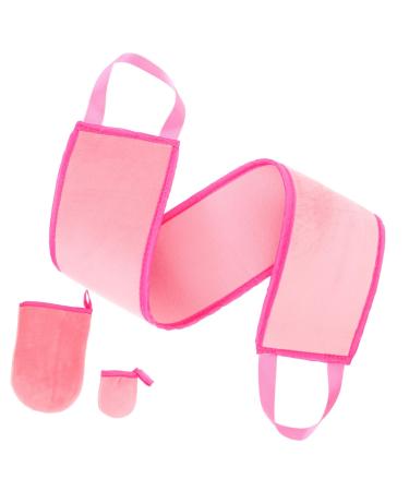 MAGICLULU 1 Set Back Tanning Applicator Self Tanning Back Applicator Lotion Back Applicator Tanning Self Tanning Applicator Kit Self Tanning Mitt Sunblock Miss Flocking Pink Aldult Sunscreen
