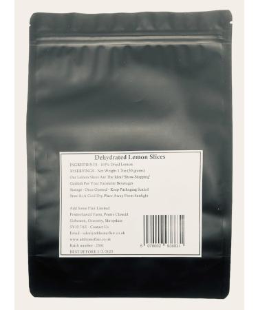 Dried Lemon Slices - Premium Dehydrated Cocktail Garnishes - 30 Servings (50g Approx) - Buy Online on GoSupps.com