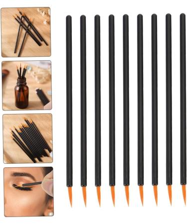 Hemoton 100pcs Disposable Eyeliner Brush Facial Tool Artificial Fiber Brush Lip Thin Eyeliner Brush Plastic 9x6.5cm Black - Buy Online on GoSupps.com