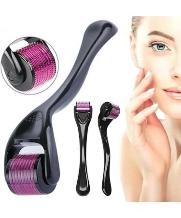 540-Titanium Derma Roller Micro Needles Min-Oxidil Women Hair Growth Derma Stamp Beard and Face Roller Micro Needling Pen for Anti Scarring -Aiging Skin Care and Acne Treatment (Derma-Roll-1.5mm) - Buy Online on GoSupps.com