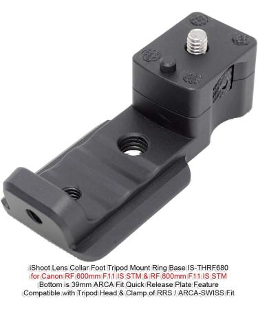 iShoot Tripod Mount Ring Base for Canon RF 600mm/800mm F11 Lens | 39mm Arca-Swiss Compatible Quick Release Plate Dovetail - Buy Online on GoSupps.com
