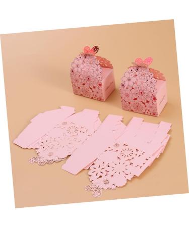 VILLCASE Personalized Tags 20 Pcs Box Gift Boxes Party Favor Boxes Chocolate Box Pink Hollow Out Personalized Labels - Buy Online on GoSupps.com