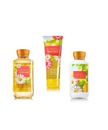 Bath & Body Works   Signature Collection    Love & Sunshine    Gift Bag   Shower Gel  Ultra Shea Body Cream & Body Lotion
