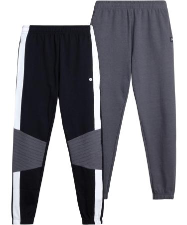 RBX Boys' Active Sweatpants - 2 Pack Red/Grey Jogger Track Pants Size 8 - Buy Online on GoSupps.com
