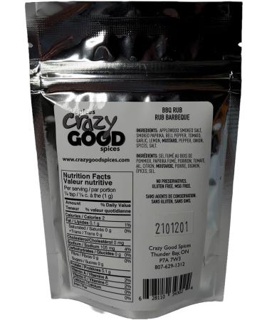 Crazy Good Spices Natural Essential Pack Certified Gluten Free From Natural Ingredients - 1 Count - BBQ Rub flavour - RUB BARBEQUE (86g) - Buy Online on GoSupps.com