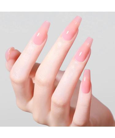 500PC Long Coffin Nail Tips - Ballerina Full Cover Press On Nails | 10 Sizes for DIY Nail Salon - Buy Online on GoSupps.com