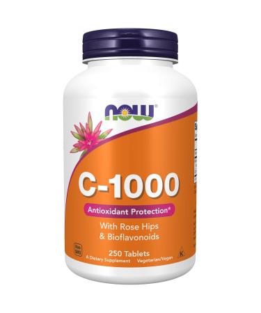 Now Foods C-1000 With Rose Hips and Bioflavonoids 250 Tablets