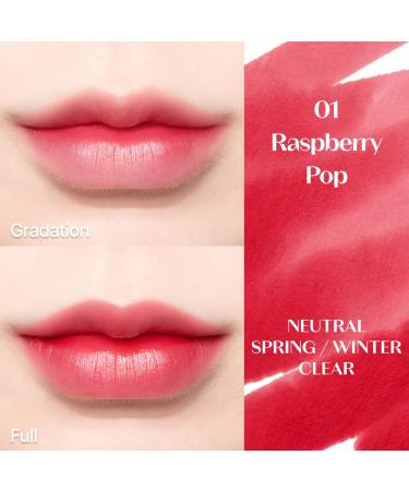 ETUDE Dear Darling Marker Tint #1 Raspberry Pop | Hydrating Long Lasting Lip Stain | High Pigmented Korean Lip Tint | Easy Application Red Lip Maker - Buy Online on GoSupps.com