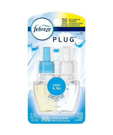 Febreze 74901 Plug Air Freshener Refills Linen And Sky 0.87 Oz 6/Carton