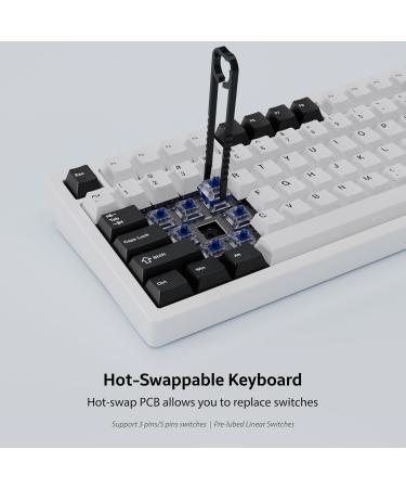 OOCTPK Chilkey ND75 Aluminum Keyboard for Windows, MacOS - White - Buy Online on GoSupps.com