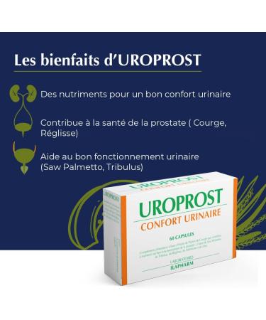 Ilapharm Laboratories - UROPROST - Prostate Discomforts - Box of 40 capsules + 20 capsules - Buy Online on GoSupps.com