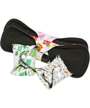 Asenappy Reusable Menstrual Pads - Bamboo Charcoal Menstrual Cloth Pads | Heavy Incontinence Pads | Reusable Sanitary Pads - Pack of 5  1 Cloth Mini Wet Bag 5xlround - Buy Online on GoSupps.com