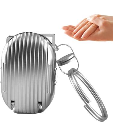 Keychain Nail Trimmer | Nail Cutting Clippers | Stainless Steel Nail Trimmer Travel Pocket Nail Cutter Nail Grooming Tool Miniature Nail Trimmer for Home and Travelling Silver - Buy Online on GoSupps.com